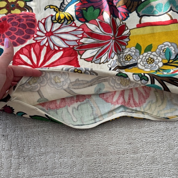 Floral and Dragon Patterned Fabric - Picture 4 of 5